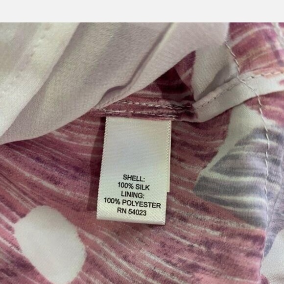 Banana Republic Tank Top Womens Sz Small Multi Floral 100% Silk Ruffle V Neck - Picture 7 of 8